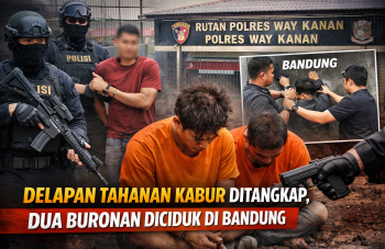 Operasi Tuntas, Seluruh Tahanan Kabur dari Polres Way Kanan Berhasil Ditangkap Polda Lampung